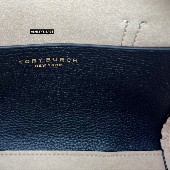 Tory Burch Mini Thea Satchel Crossbody In Black - Picture 8 of 10